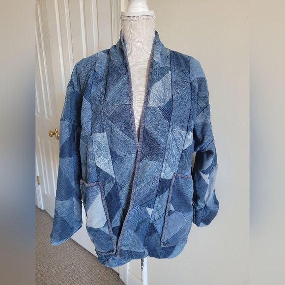 Free People Sissel Edelbo Patchworked Denim Jacket - Picture 5 of 9